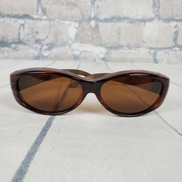 Polar Optics Foster Grant  Fits Over Sunglasses Brown - Picture 4 of 9